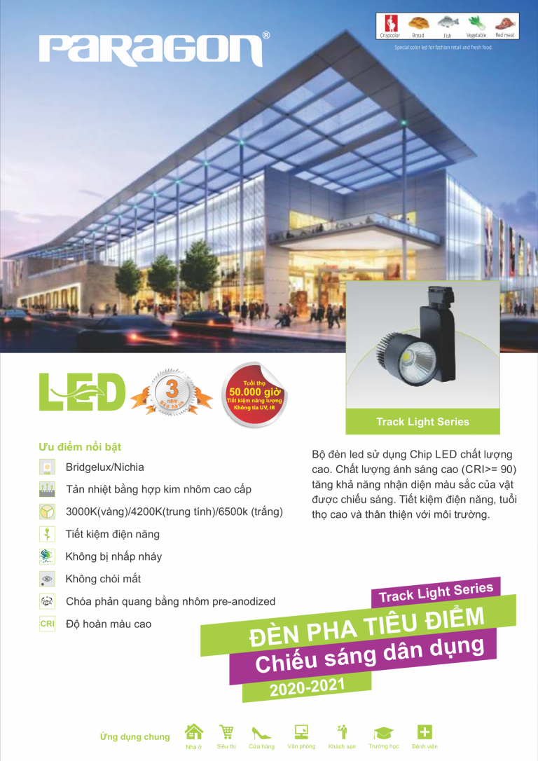 Catalogue Đèn Led dân dụng Paragon 20202021 Paragon