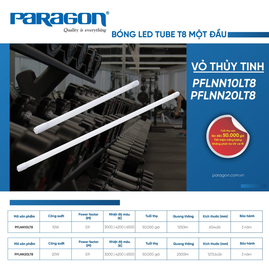 bong den led tube pflnn paragon