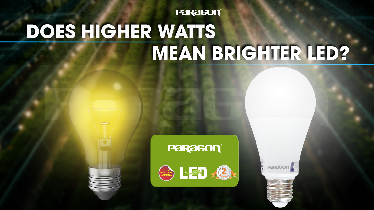 Is The Higher Watts Index Associated With Brighter Led Lights