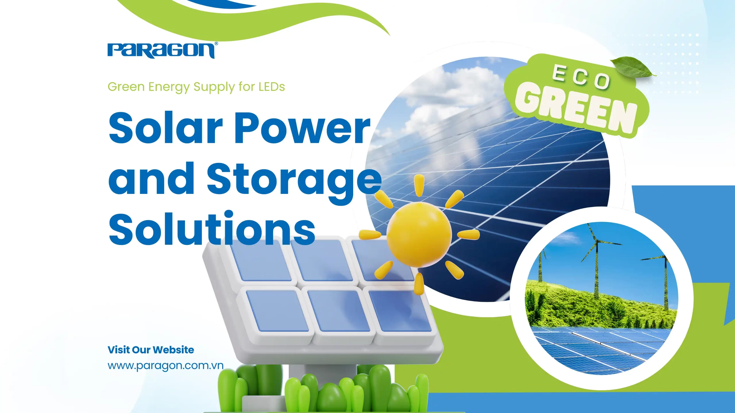 Green Energy Supply for LEDs: Solar Power and Storage Solutions